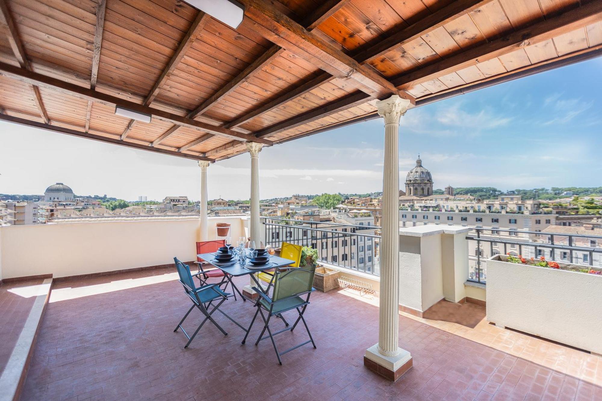 Argentina Penthouse By Rental In Рим Экстерьер фото